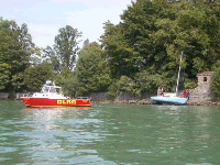 Rettungsboot vor Friedrichshafen